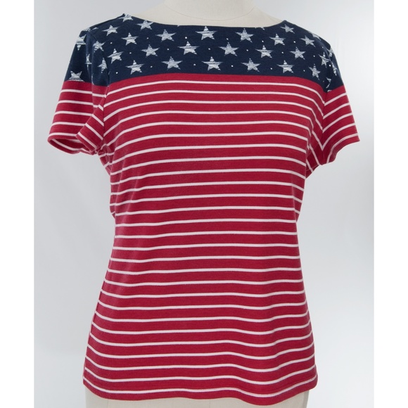 Karen Scott Tops - ☀️SALE! Karen Scott Stars & Stripes tee